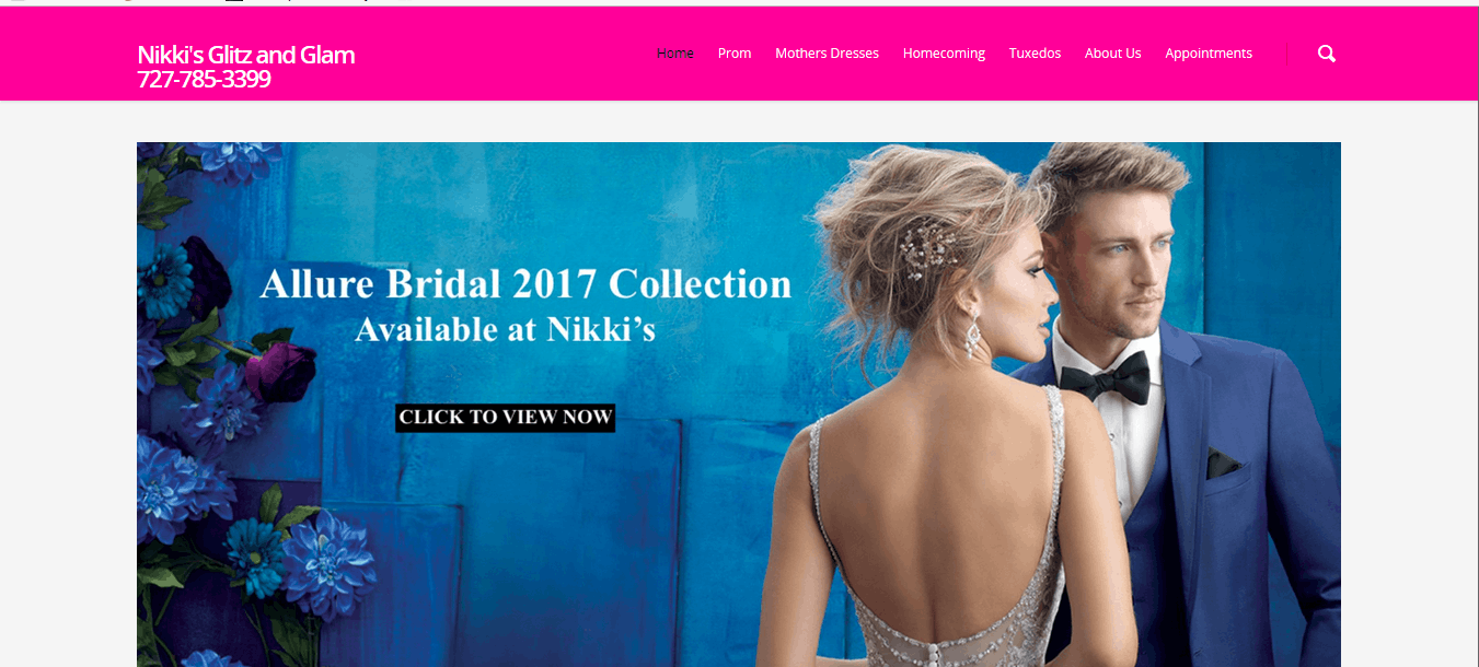 website design for retailer Palm Harbor, FL
