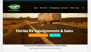 website design RV sales Florida